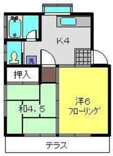 メゾンホワイト【A号室】の間取り