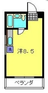 ダイヤモンドハウス【203号室】の間取り