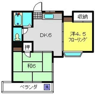 サンパレススズキ【204号室】の間取り