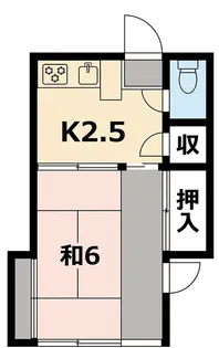 高梨荘【203号室】の間取り