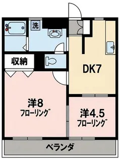メロウウッド【203号室】の間取り