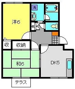 ガーデンハウス元町【2階】の間取り