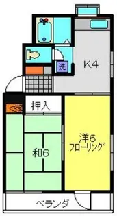 メゾン吉野【201号室】の間取り