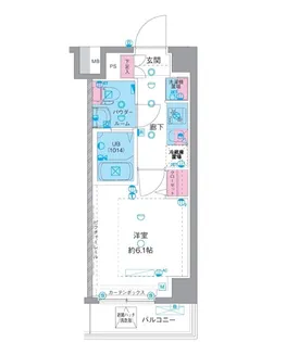 エストゥルース横濱吉野町II【103号室】の間取り