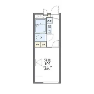 レオパレスELAN【1階】の間取り