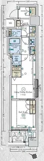 GENOVIA阪東橋IIskygarden【3階】の間取り