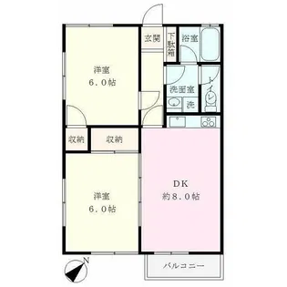 ハイツ光【101号室】の間取り
