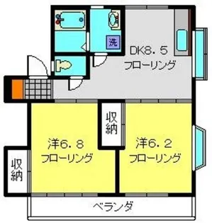 ハイツクレイン【102号室】の間取り