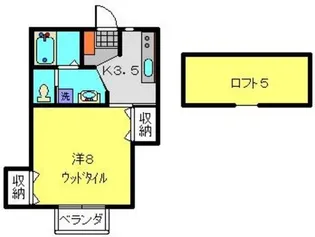 クレーンヒル【202号室】の間取り