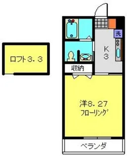コンコード瀬谷【103号室】の間取り