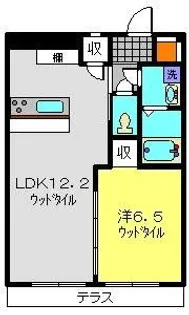 ドミールナカノ【102号室】の間取り