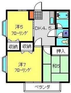 プラムガーデンB【203号室】の間取り