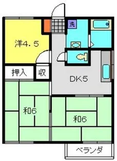 サンハイツA【2階】の間取り