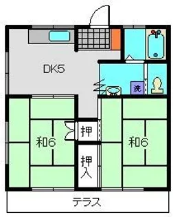 セブンハイム【102号室】の間取り