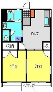 パル・ビレッジ・K【201号室】の間取り