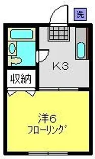 ハイツむらやま【201号室】の間取り