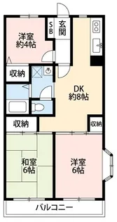 ベルデュール永野I【2階】の間取り