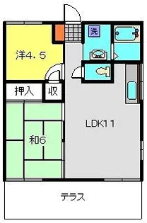 ルミエール前田【1階】の間取り