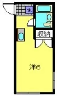 1Rの間取り画像