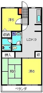 コーポフェニックスB【306号室】の間取り