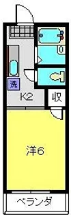 オークハイツ【202号室】の間取り