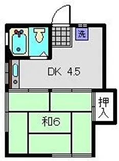 近藤荘【6号室】の間取り
