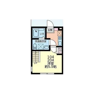 アグレット【1階】の間取り