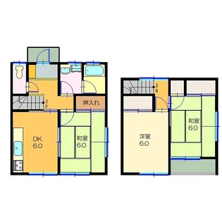神奈川県横浜市旭区都岡町【タウンハウス】の間取り