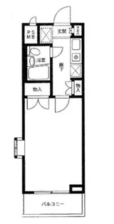 ポケットハイツ鶴ヶ峰【101号室】の間取り