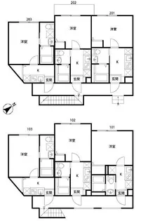 Park Casa 三ツ境【2階】の間取り