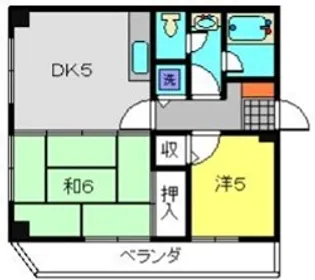 コンフォートヴィラ三ツ境【403号室】の間取り
