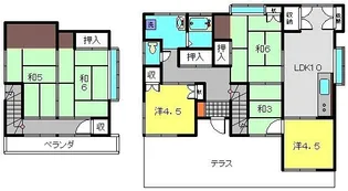 神奈川県横浜市旭区柏町【一戸建】の間取り