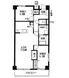 秋津高山館【1階】の間取り