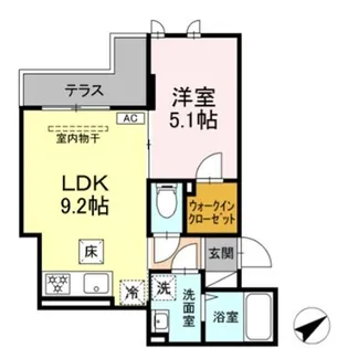 D’Tribute西谷【1階】の間取り