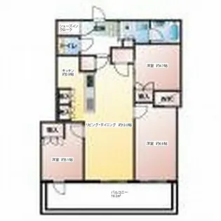 グレーシアタワー二俣川【16階】の間取り
