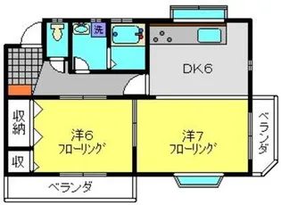 下瀬谷ハイツ第7【101号室】の間取り