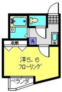 カーナYokohama【201号室】の間取り