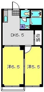 ハイツまつばI【2階】の間取り