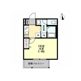 プラシード瀬谷【303号室】の間取り