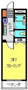 パレスK【107号室】の間取り