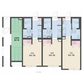 ステーションテラス二俣川【1階】の間取り