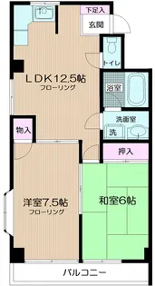 アルファパレス【2階】の間取り