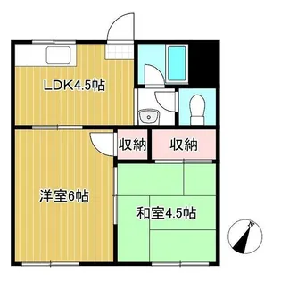 コーポさちが丘【2階】の間取り