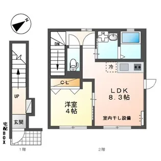 Sunny Gables【2階】の間取り