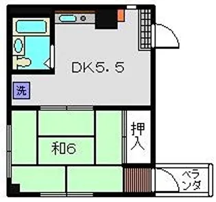 髙木ビル【303号室】の間取り