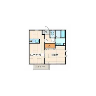 ボナールメゾンB【2階】の間取り