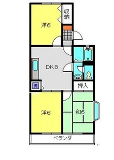 コージーコート【101号室】の間取り