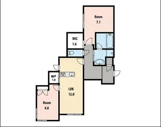 HEBEL MAISON one【103号室】の間取り