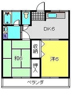 和泉ハイツ【202号室】の間取り