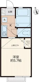 G・Aヒルズ保土ヶ谷A棟【2階】の間取り
